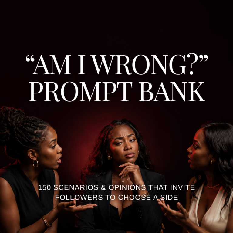 The Am I Wrong Prompt Bank with 150 debate-worthy scenarios and opinions