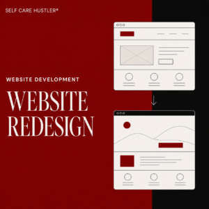 Website redesign service by Self Care Hustler